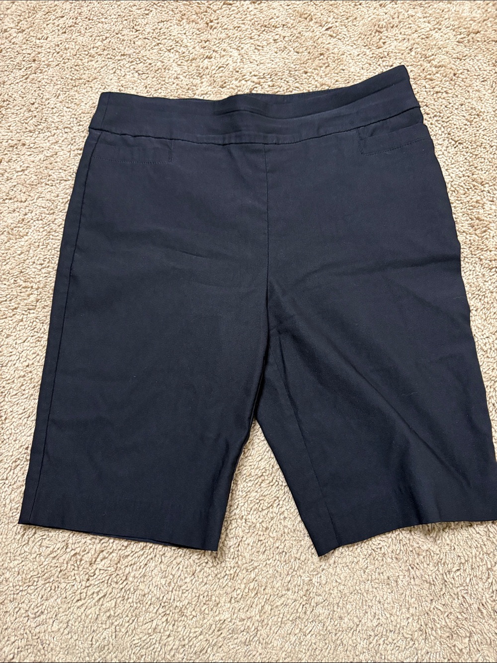 Kim Rogers Black Tummy control Stretch Bermuda Shorts